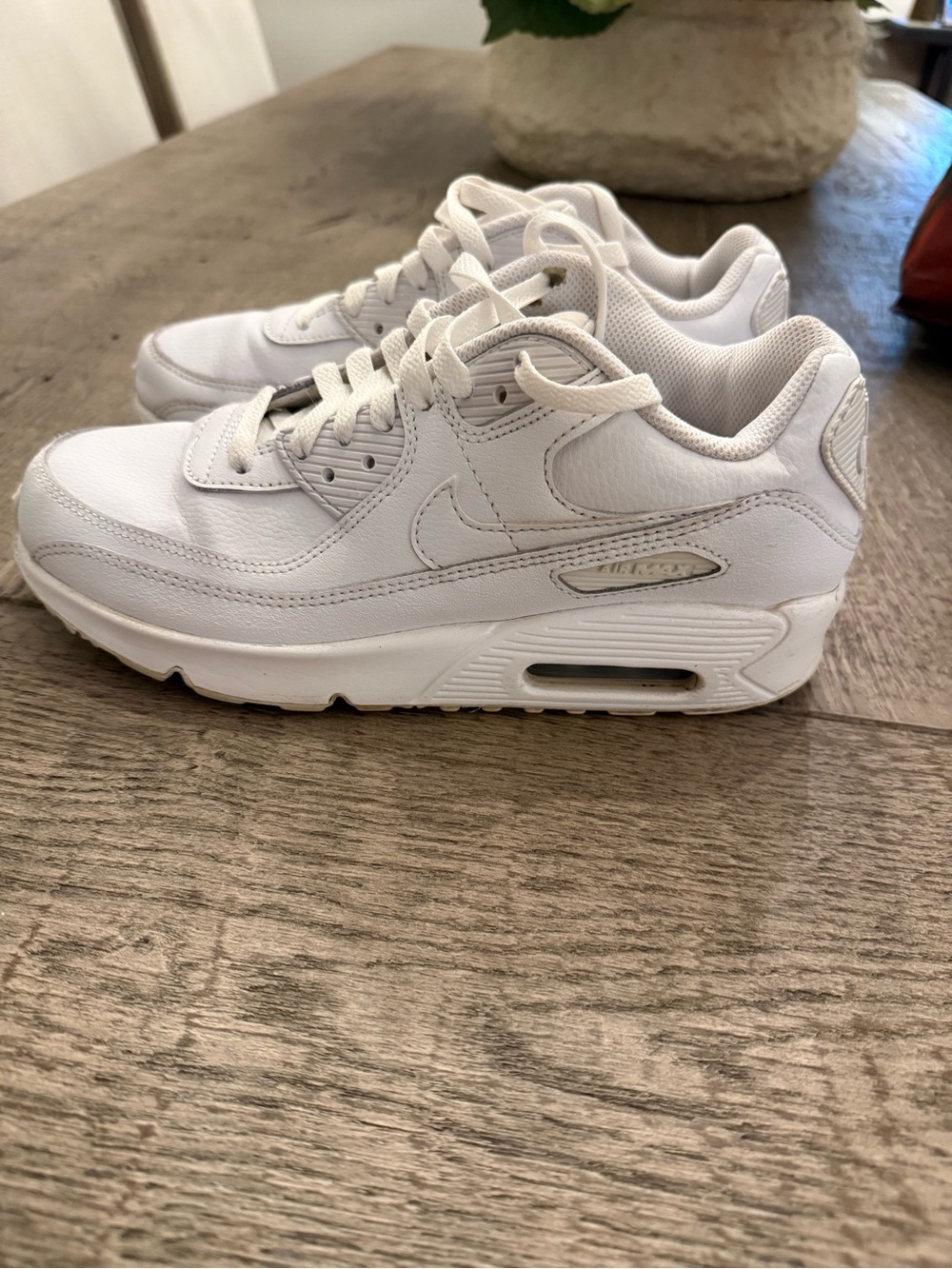 Nike Kids White Low-Top Lace-Up Sneakers